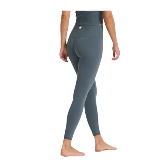 Vuori BreatheInterlock 4 way stretch Rib Waist Studio Leggings ~ EUC - Picture 2 of 6